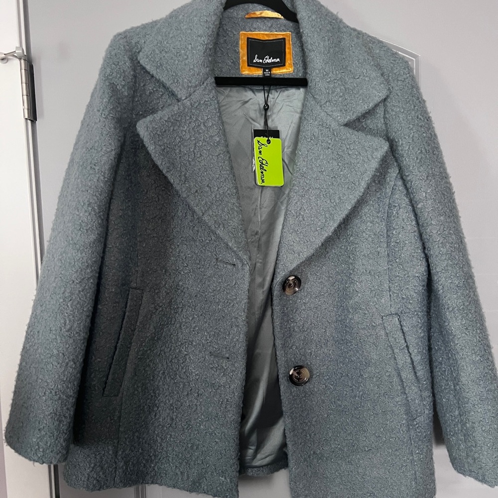 Sam Edelman Aspen Sky Coat with Notched Lapels